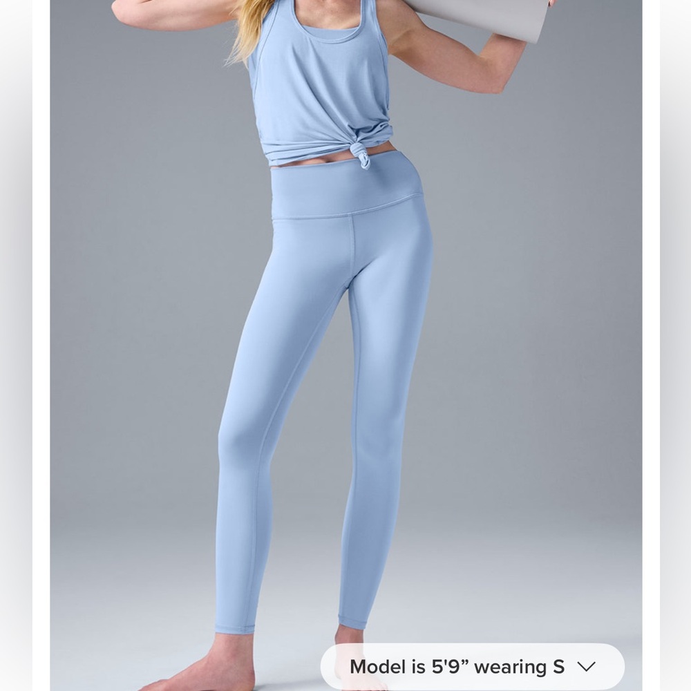 Alo 7/8 High Waist Airlift Legging - Seashell Blue